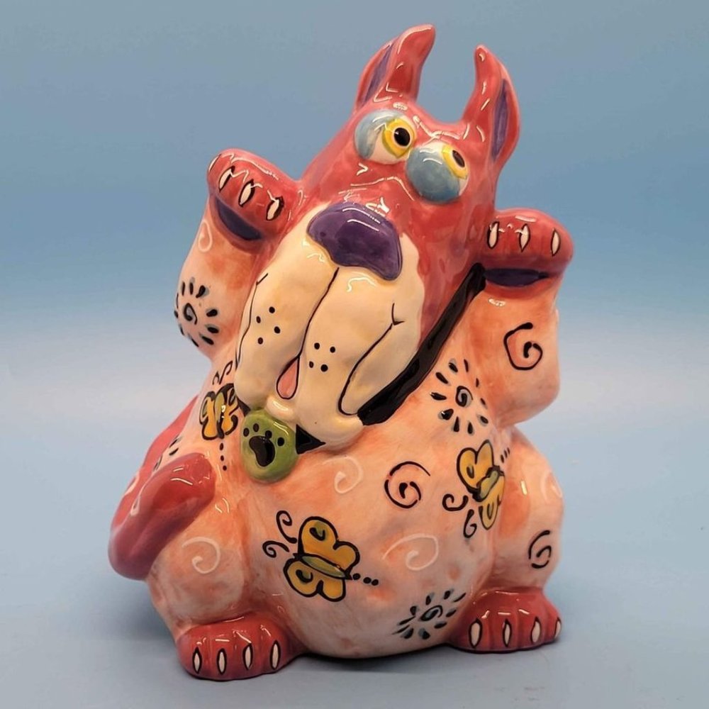 Vintage Whimsical Dog Statue